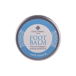Foot Balm with Peppermint & Eucalyptus 25g  Peppermint and eucalyptus essential oils help to soothe and soften tired feet.  Key info:  100% natural  Provides a gentle cooling sensation  Peppermint and eucalyptus oils have natural antiseptic & antibacterial properties  Coconut oil nourishes and soothes sore feet  Sustainably sourced beeswax softens hard skin  Free from sulphates, parabens & SLS