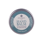 Hand Balm with Lavender & Geranium 25g  Formulated with lavender and geranium essential oils to soften and revive dry, damaged hands.  Key info:  100% natural  Lavender essential oil is anti-inflammatory, soothing dry and irritated hands  Geranium essential oil helps in regeneration of new skin cells  Coconut oil nourishes and soothes dry hands  Sustainably sourced beeswax softens hard skin  Free from sulphates, parabens & SLS