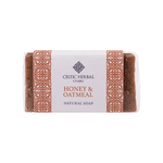 Honey & Oatmeal Soap 100g Formulated for sensitive skin and those with skin conditions such as eczema or psoriasis. Key info: Honey soothes skin whilst aiding quick healing Oatmeal provides very gentle exfoliation - suitable for sensitive skin Cinnamon essential oil encourages skin toning. Sustainably sourced beeswax  