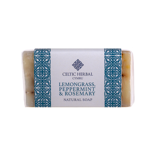 Lemongrass, Peppermint & Rosemary Soap 100g  This fresh and zesty bar awakens your skin, preparing you for the day ahead.  Key info:  Refreshing, minty fragrance  Green clay restores oil balance, tones skin and tightens pores  Sustainably sourced beeswax softens the skin
