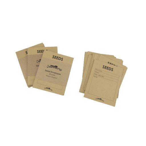 20 Seed Envelopes  Ideal way to keep and share your favourite seed with gardening friends.   Printed lightweight paper packets with gummed seal. Collect and store your ow